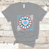 Protect Trans Kids T Shirt LGBT Support Protect Trans Kid LGBT Pride Flag Sunflower - Wonder Print Shop