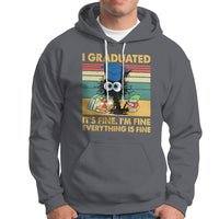 Last Day Of School Hoodie Black Cat It's Fine I'm Fine Everything - Wonder Print Shop