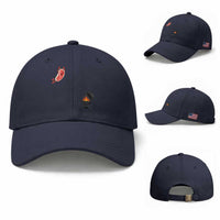 Humorous Diving Steak Charcoal Grill Graphic Baseball Cap BBQ Grilling Pitmaster Cookout Funny Barbecue Master