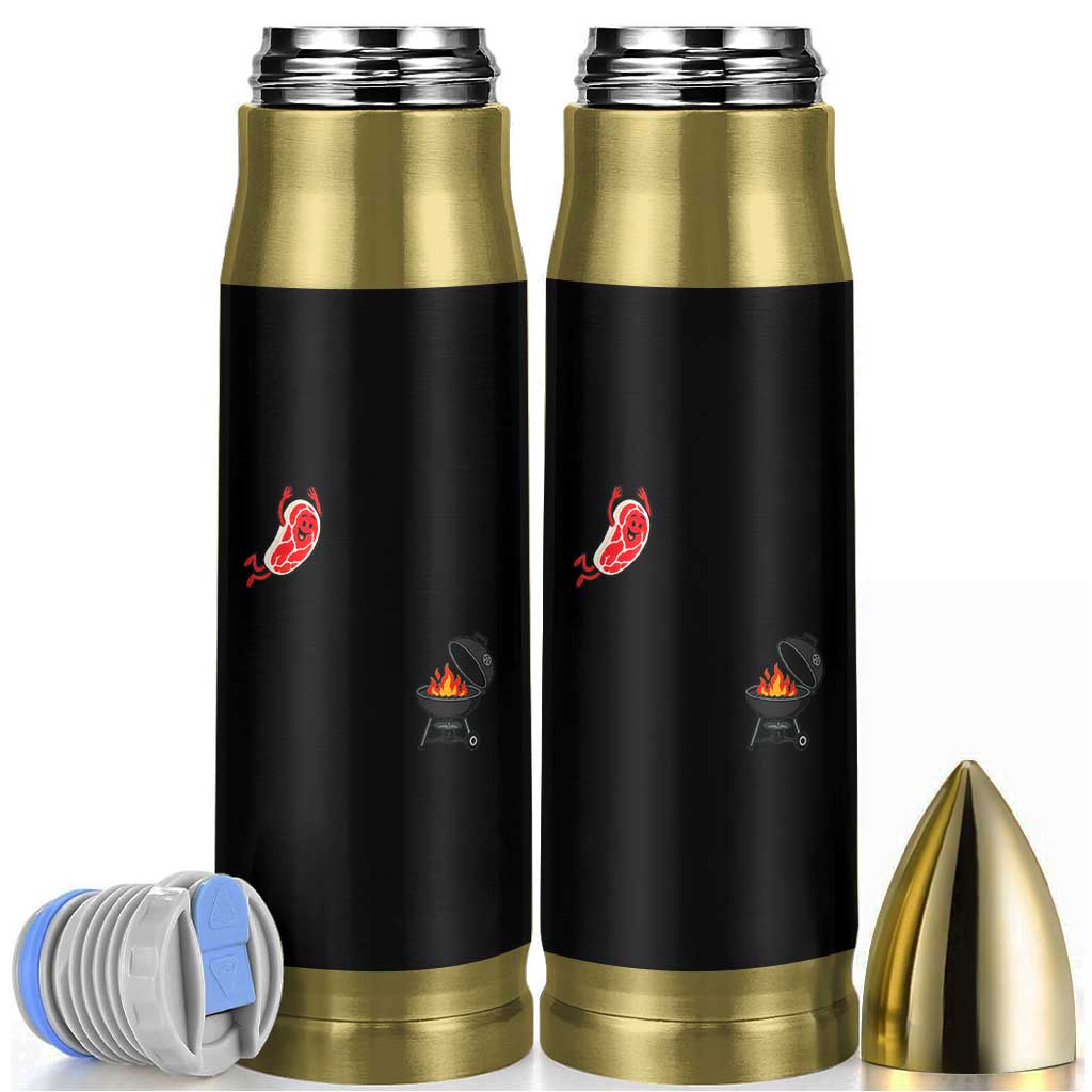 Humorous Diving Steak Charcoal Grill Graphic Bullet Tumbler BBQ Grilling Pitmaster Cookout Funny Barbecue Master