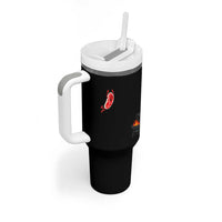 Humorous Diving Steak Charcoal Grill Graphic Tumbler With Handle BBQ Grilling Pitmaster Cookout Funny Barbecue Master
