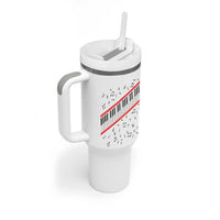 Piano Keyboard Graphic Tumbler With Handle Musical Notes Alignment Pianist