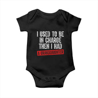 Funny Grandpas Girls Quote Classic Graphic Baby Onesie I Used To Be In Charge Then I Had A Granddaughter
