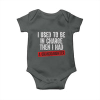 Funny Grandpas Girls Quote Classic Graphic Baby Onesie I Used To Be In Charge Then I Had A Granddaughter
