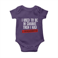 Funny Grandpas Girls Quote Classic Graphic Baby Onesie I Used To Be In Charge Then I Had A Granddaughter
