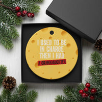 Funny Grandpas Girls Quote Classic Graphic Ceramic Ornament I Used To Be In Charge Then I Had A Granddaughter