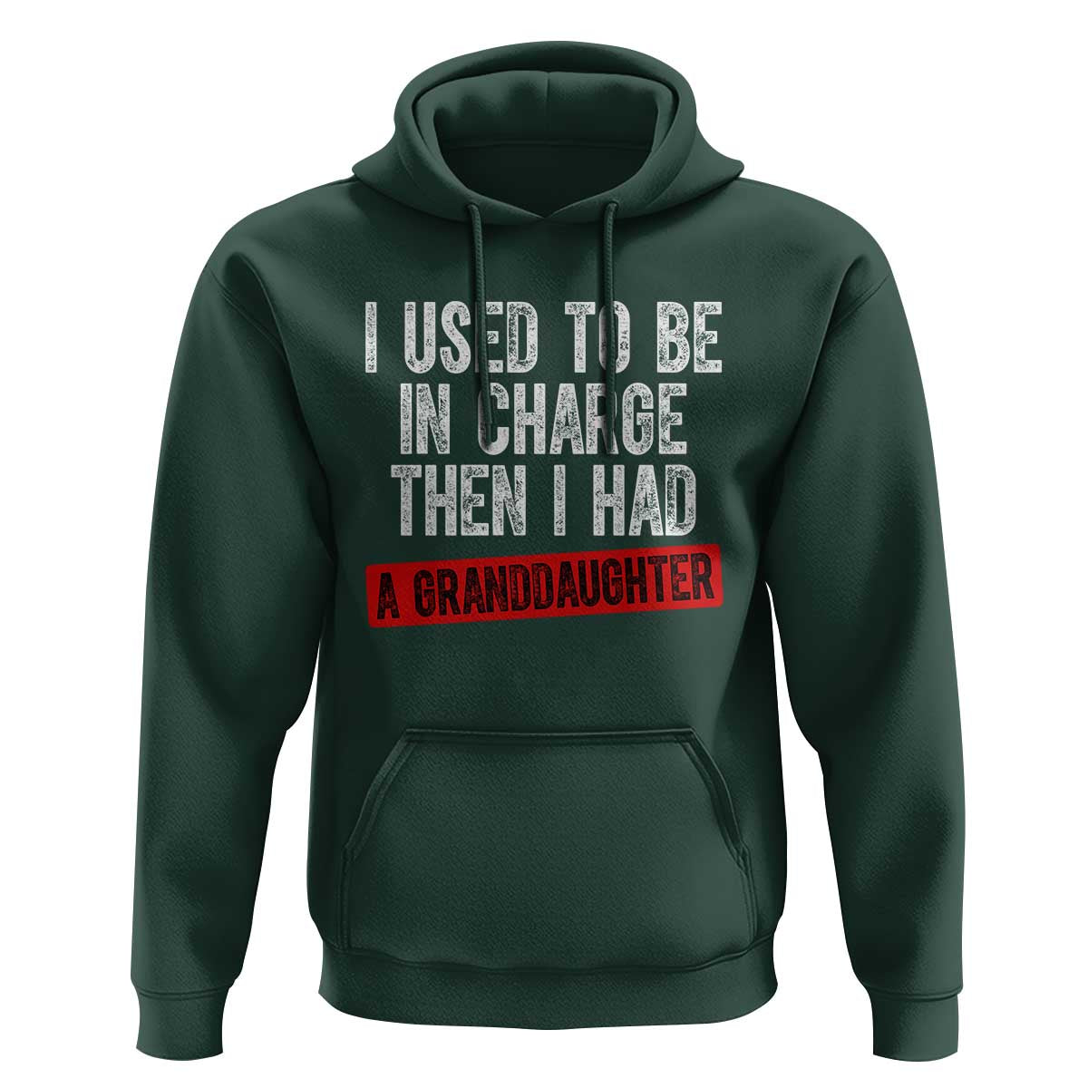 Funny Grandpas Girls Quote Classic Graphic Hoodie I Used To Be In Charge Then I Had A Granddaughter