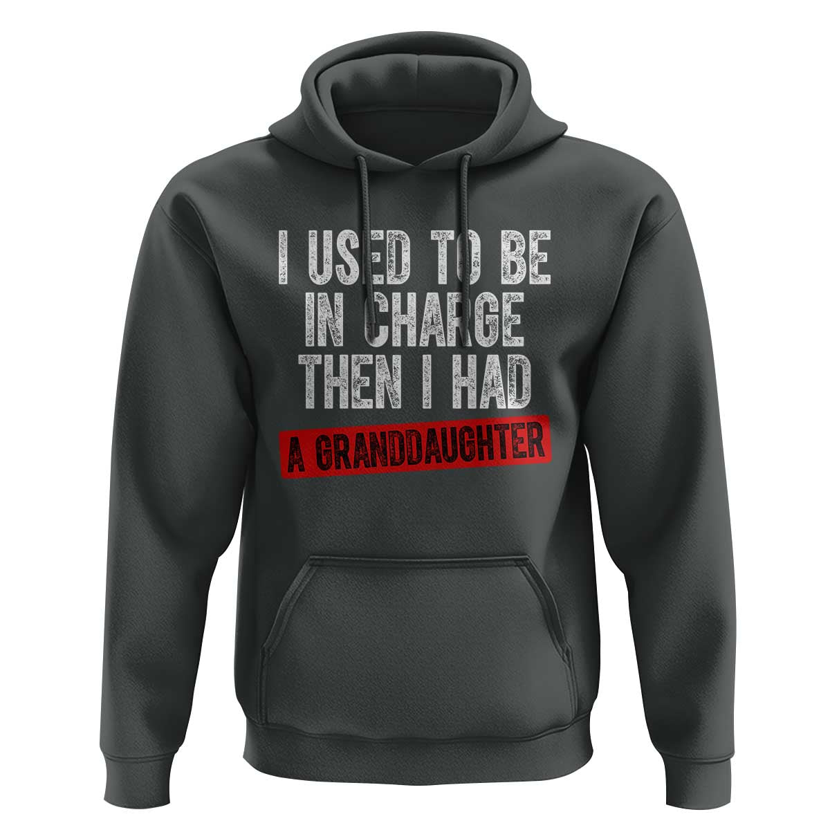 Funny Grandpas Girls Quote Classic Graphic Hoodie I Used To Be In Charge Then I Had A Granddaughter