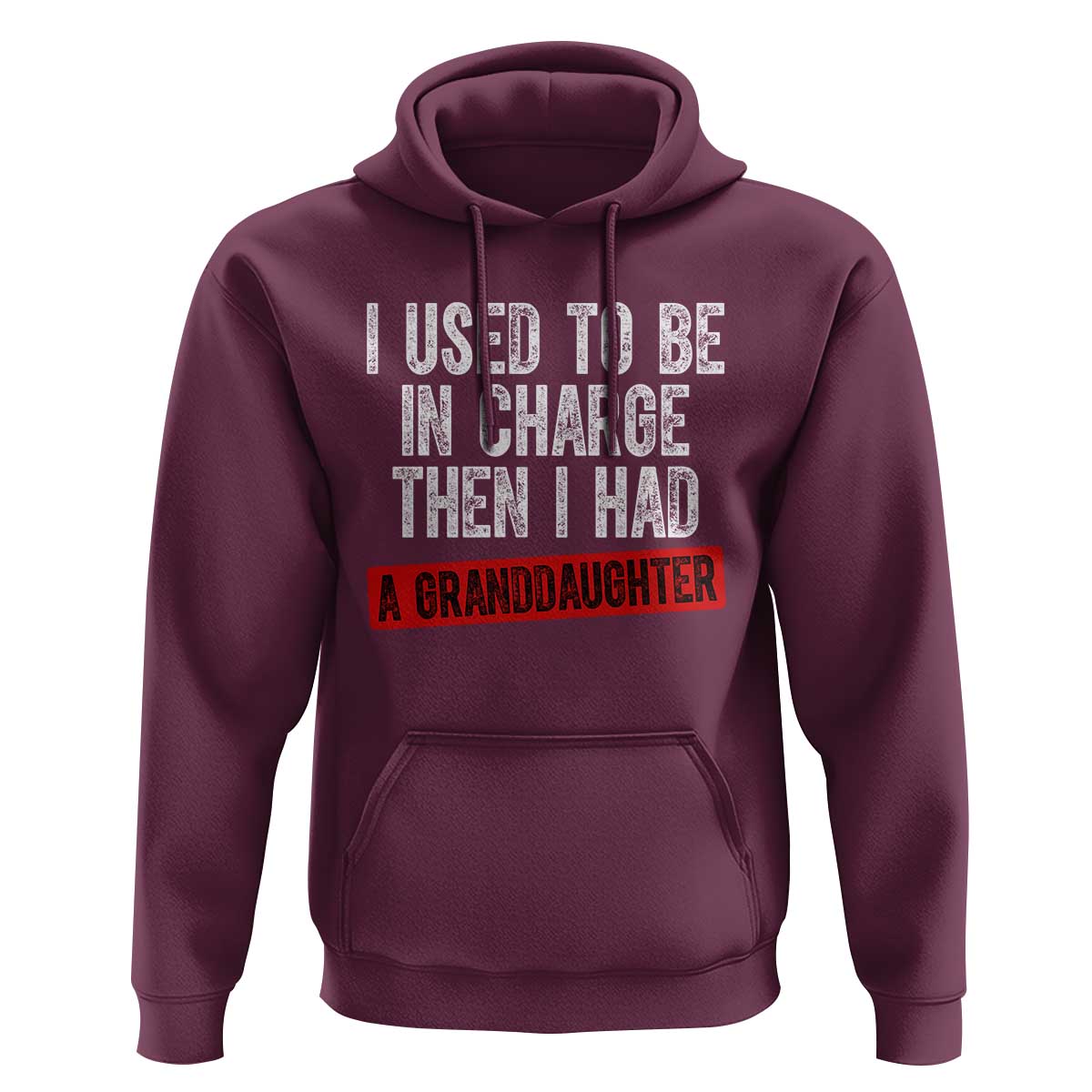 Funny Grandpas Girls Quote Classic Graphic Hoodie I Used To Be In Charge Then I Had A Granddaughter