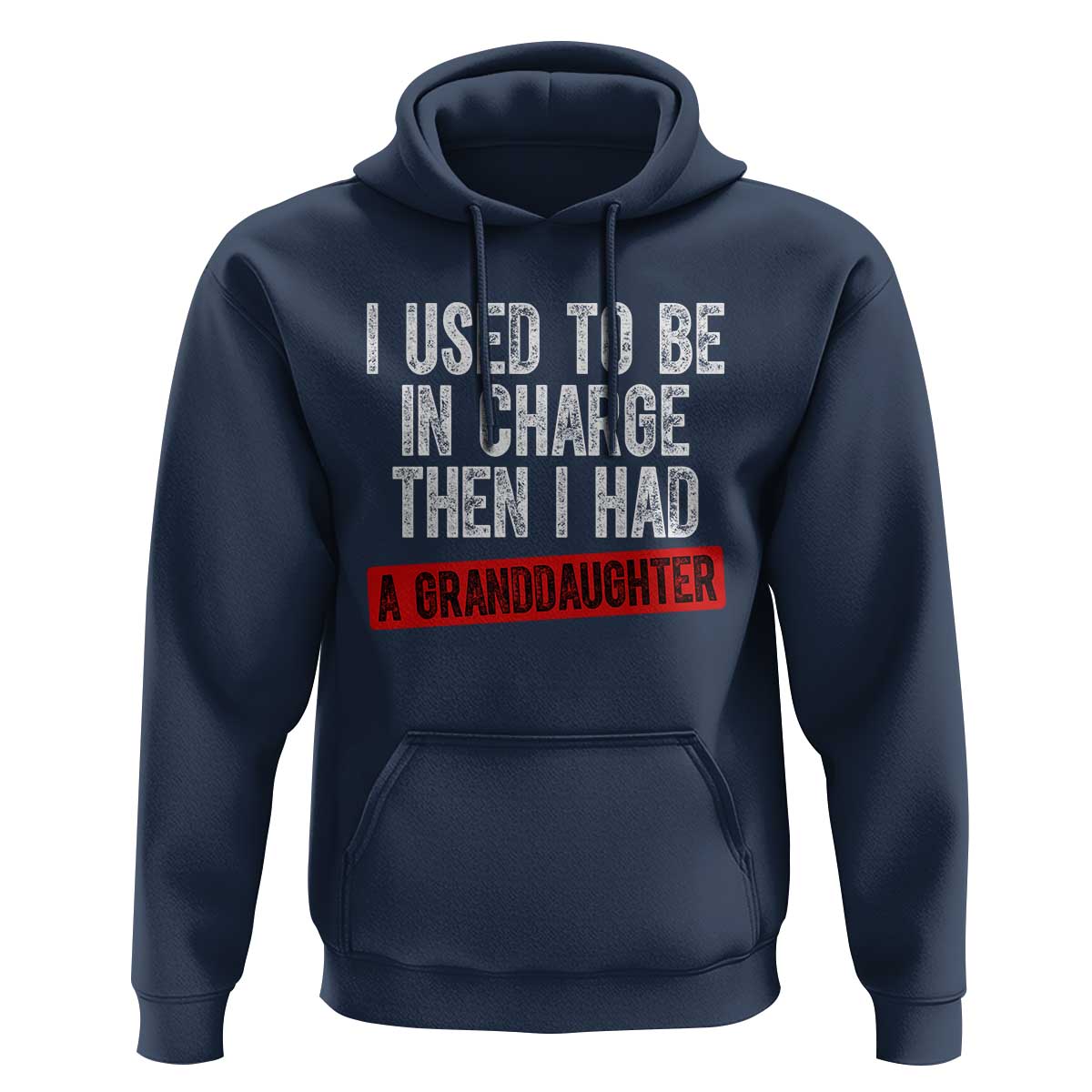 Funny Grandpas Girls Quote Classic Graphic Hoodie I Used To Be In Charge Then I Had A Granddaughter