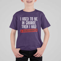 Funny Grandpas Girls Quote Classic Graphic T Shirt For Kid I Used To Be In Charge Then I Had A Granddaughter