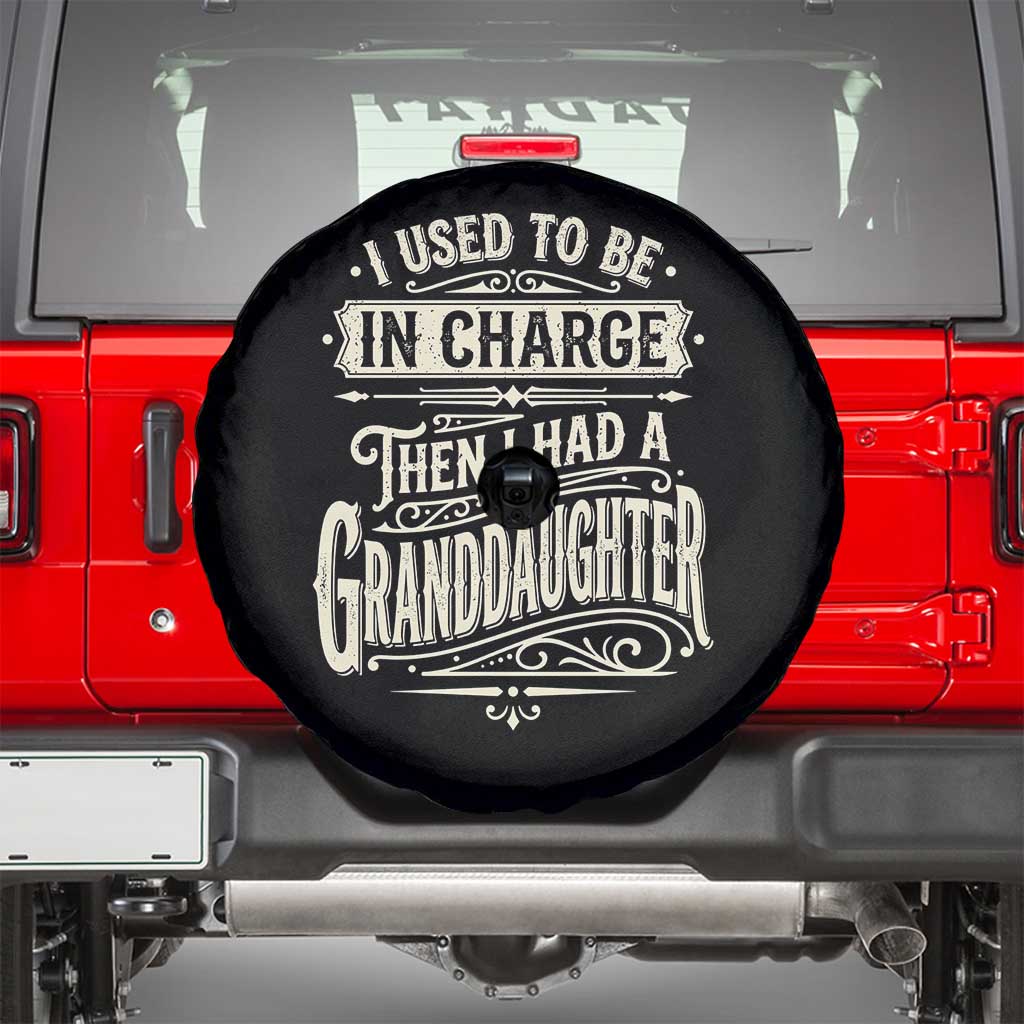 Vintage Style Western Funny Grandpas Girls Spare Tire Cover I Used To Be In Charge Then I Had A Granddaughter Retro Look