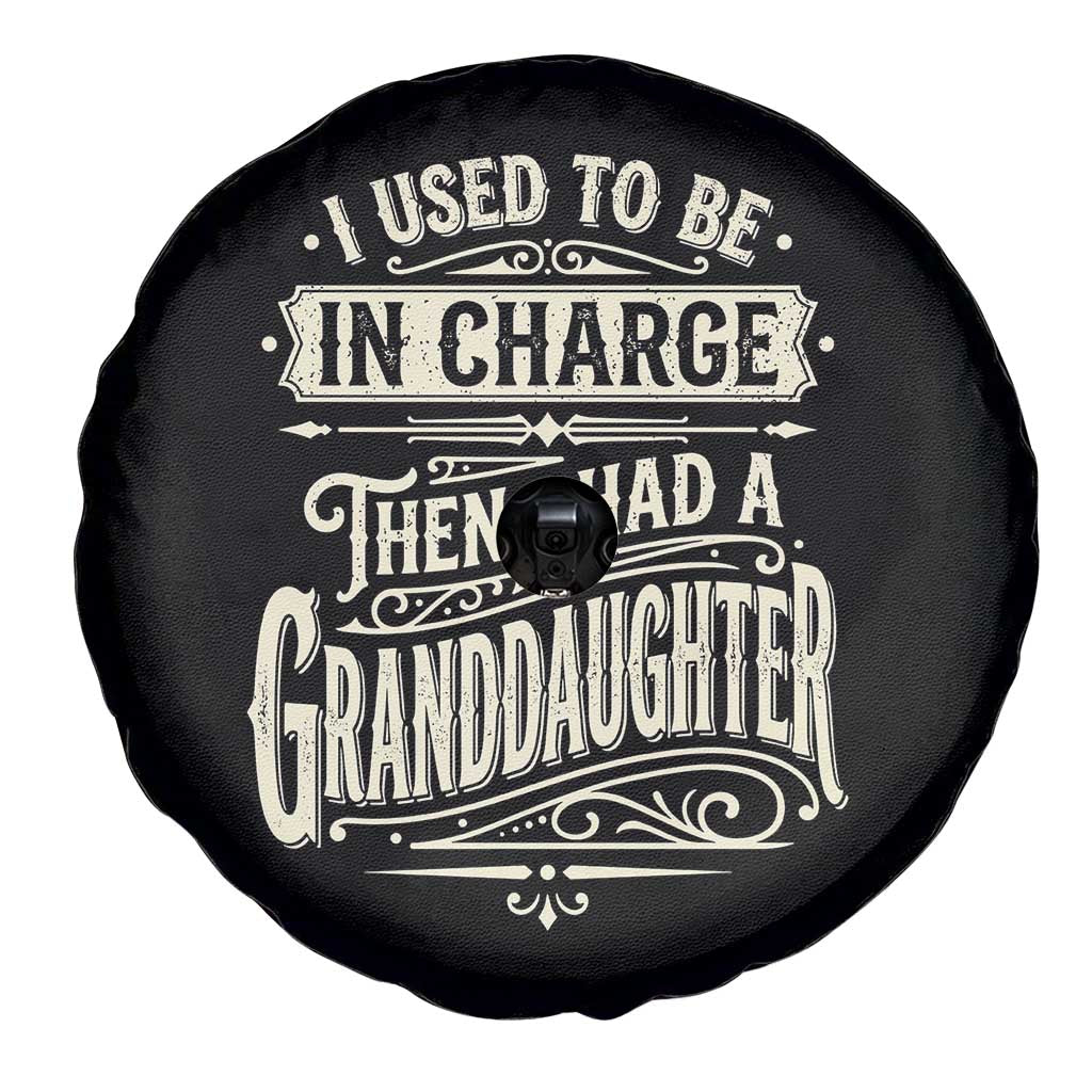 Vintage Style Western Funny Grandpas Girls Spare Tire Cover I Used To Be In Charge Then I Had A Granddaughter Retro Look
