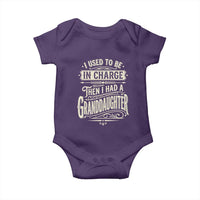 Vintage Style Western Funny Grandpas Girls Baby Onesie I Used To Be In Charge Then I Had A Granddaughter Retro Look