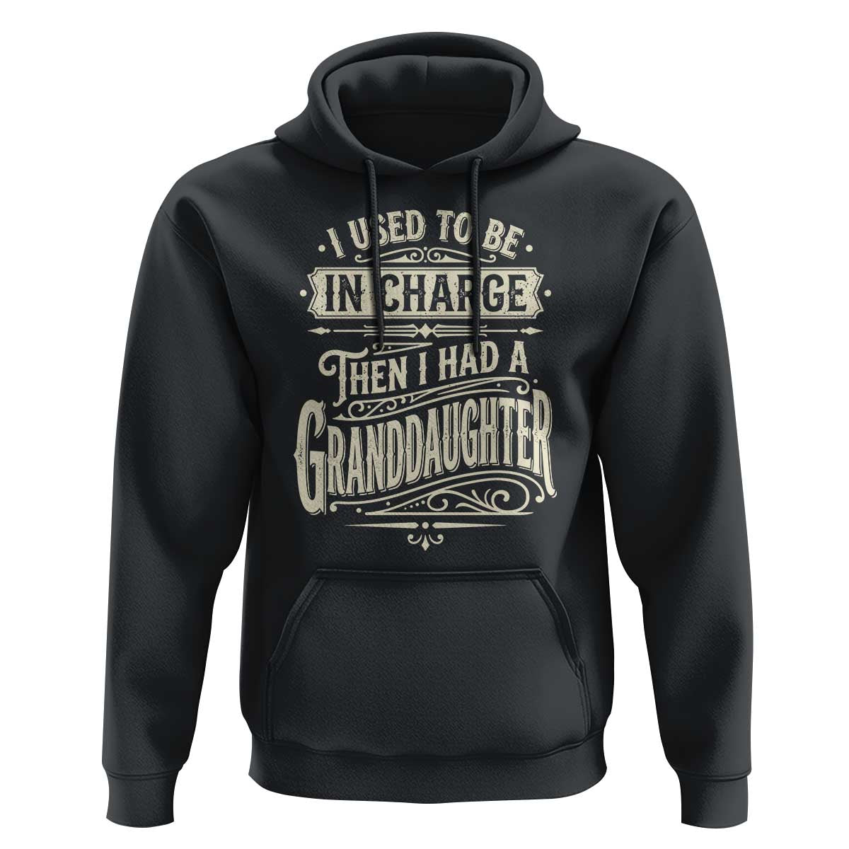 Vintage Style Western Funny Grandpas Girls Hoodie I Used To Be In Charge Then I Had A Granddaughter Retro Look