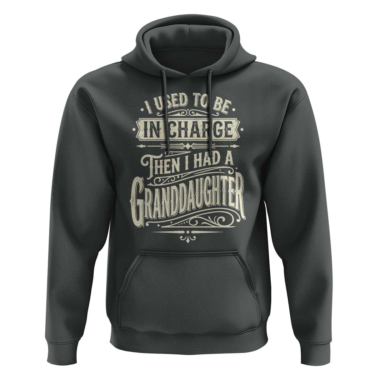 Vintage Style Western Funny Grandpas Girls Hoodie I Used To Be In Charge Then I Had A Granddaughter Retro Look