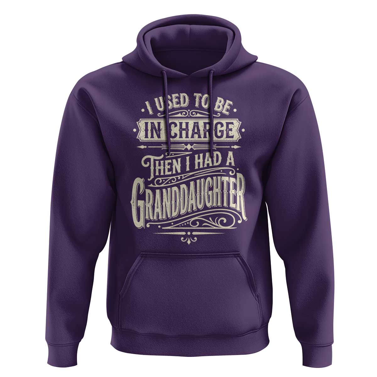 Vintage Style Western Funny Grandpas Girls Hoodie I Used To Be In Charge Then I Had A Granddaughter Retro Look