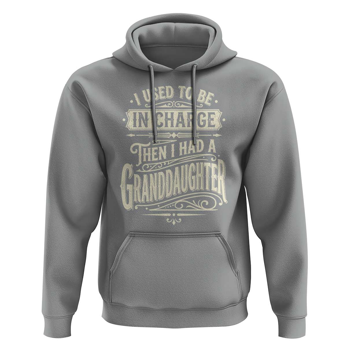 Vintage Style Western Funny Grandpas Girls Hoodie I Used To Be In Charge Then I Had A Granddaughter Retro Look