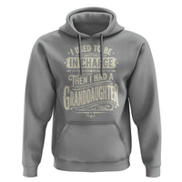 Vintage Style Western Funny Grandpas Girls Hoodie I Used To Be In Charge Then I Had A Granddaughter Retro Look