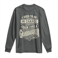 Vintage Style Western Funny Grandpas Girls Long Sleeve Shirt I Used To Be In Charge Then I Had A Granddaughter Retro Look