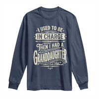 Vintage Style Western Funny Grandpas Girls Long Sleeve Shirt I Used To Be In Charge Then I Had A Granddaughter Retro Look