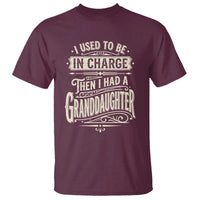 Vintage Style Western Funny Grandpas Girls T Shirt I Used To Be In Charge Then I Had A Granddaughter Retro Look
