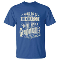 Vintage Style Western Funny Grandpas Girls T Shirt I Used To Be In Charge Then I Had A Granddaughter Retro Look