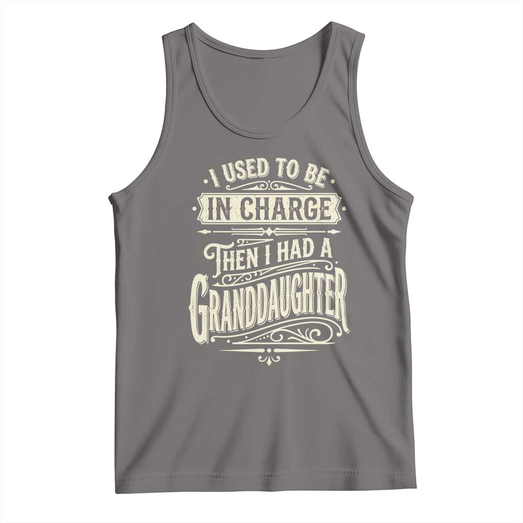 Vintage Style Western Funny Grandpas Girls Tank Top I Used To Be In Charge Then I Had A Granddaughter Retro Look
