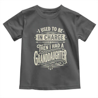 Vintage Style Western Funny Grandpas Girls Toddler T Shirt I Used To Be In Charge Then I Had A Granddaughter Retro Look