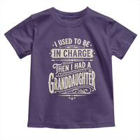 Vintage Style Western Funny Grandpas Girls Toddler T Shirt I Used To Be In Charge Then I Had A Granddaughter Retro Look