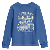 Vintage Style Western Funny Grandpas Girls Youth Sweatshirt I Used To Be In Charge Then I Had A Granddaughter Retro Look