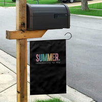 Summer Remembering My Why Garden Flag Funny Distressed Retro End of School Year Teacher Typography