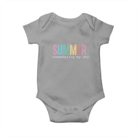 Summer Remembering My Why Baby Onesie Funny Distressed Retro End of School Year Teacher Typography