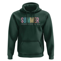 Summer Remembering My Why Hoodie Funny Distressed Retro End of School Year Teacher Typography