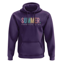 Summer Remembering My Why Hoodie Funny Distressed Retro End of School Year Teacher Typography