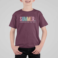 Summer Remembering My Why T Shirt For Kid Funny Distressed Retro End of School Year Teacher Typography