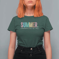 Summer Remembering My Why T Shirt For Women Funny Distressed Retro End of School Year Teacher Typography