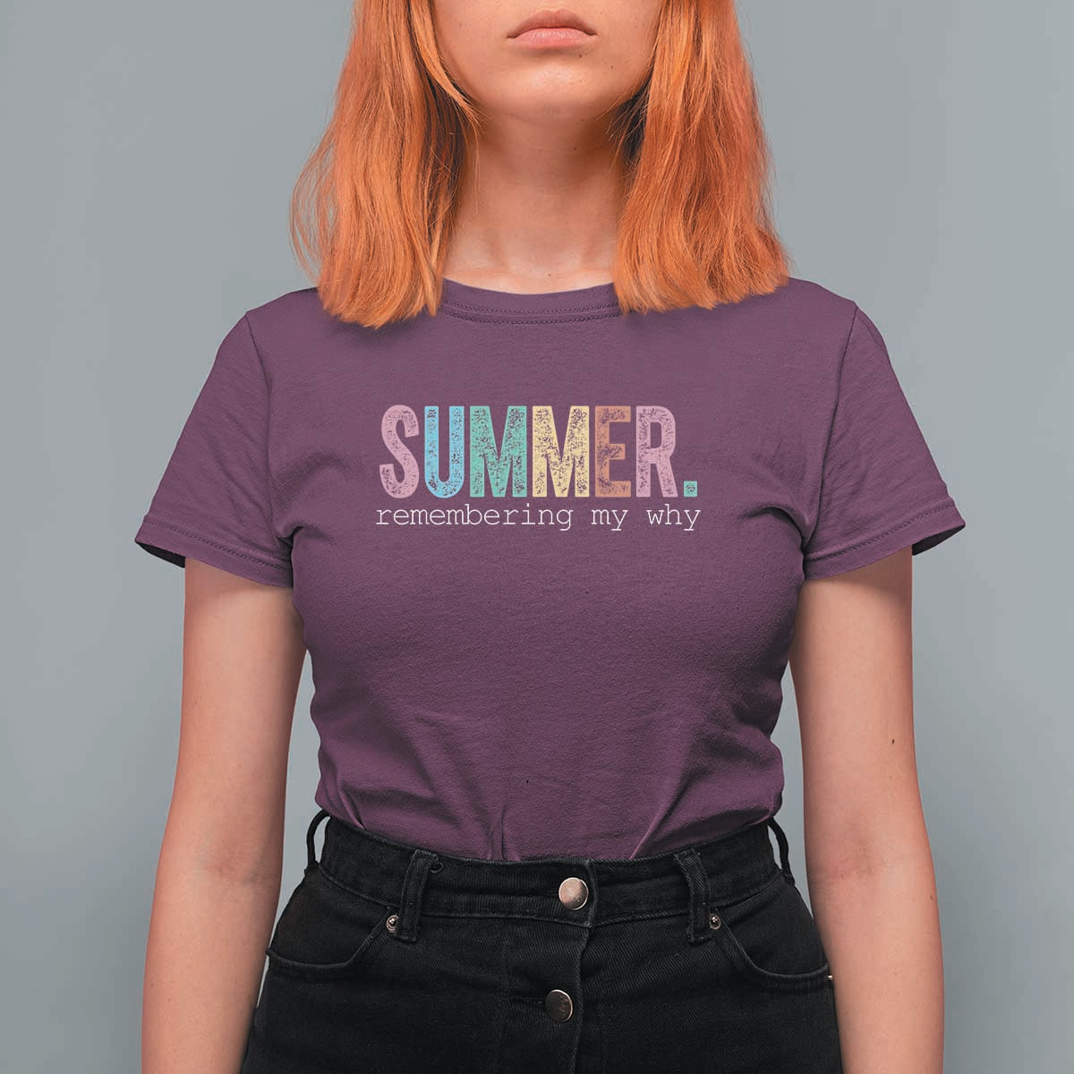 Summer Remembering My Why T Shirt For Women Funny Distressed Retro End of School Year Teacher Typography