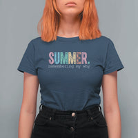 Summer Remembering My Why T Shirt For Women Funny Distressed Retro End of School Year Teacher Typography