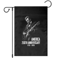 America 250th Anniversary Abraham Lincoln Rock Star Garden Flag Funny Electric Guitar Player 1776 to 2026 Semiquincentennial
