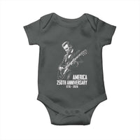 America 250th Anniversary Abraham Lincoln Rock Star Baby Onesie Funny Electric Guitar Player 1776 to 2026 Semiquincentennial