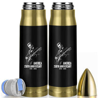 America 250th Anniversary Abraham Lincoln Rock Star Bullet Tumbler Funny Electric Guitar Player 1776 to 2026 Semiquincentennial
