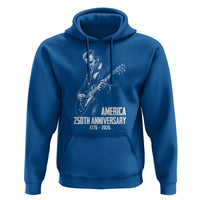 America 250th Anniversary Abraham Lincoln Rock Star Hoodie Funny Electric Guitar Player 1776 to 2026 Semiquincentennial