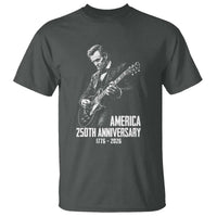 America 250th Anniversary Abraham Lincoln Rock Star T Shirt Funny Electric Guitar Player 1776 to 2026 Semiquincentennial