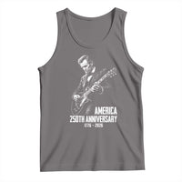 America 250th Anniversary Abraham Lincoln Rock Star Tank Top Funny Electric Guitar Player 1776 to 2026 Semiquincentennial