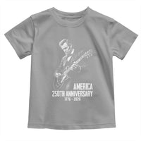 America 250th Anniversary Abraham Lincoln Rock Star Toddler T Shirt Funny Electric Guitar Player 1776 to 2026 Semiquincentennial