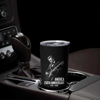 America 250th Anniversary Abraham Lincoln Rock Star Tumbler Cup Funny Electric Guitar Player 1776 to 2026 Semiquincentennial