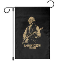 America's 250th George Washington Rock Star Garden Flag Funny Electric Guitar Player Vintage 1776 to 2026 Semiquincentennial