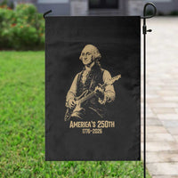 America's 250th George Washington Rock Star Garden Flag Funny Electric Guitar Player Vintage 1776 to 2026 Semiquincentennial