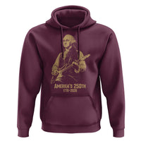 America's 250th George Washington Rock Star Hoodie Funny Electric Guitar Player Vintage 1776 to 2026 Semiquincentennial